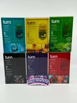 turn retrovision disposable, turn podpak case, dispo carts, turn vapes, peaches and cream strain, disposable wax pen, turn disposable